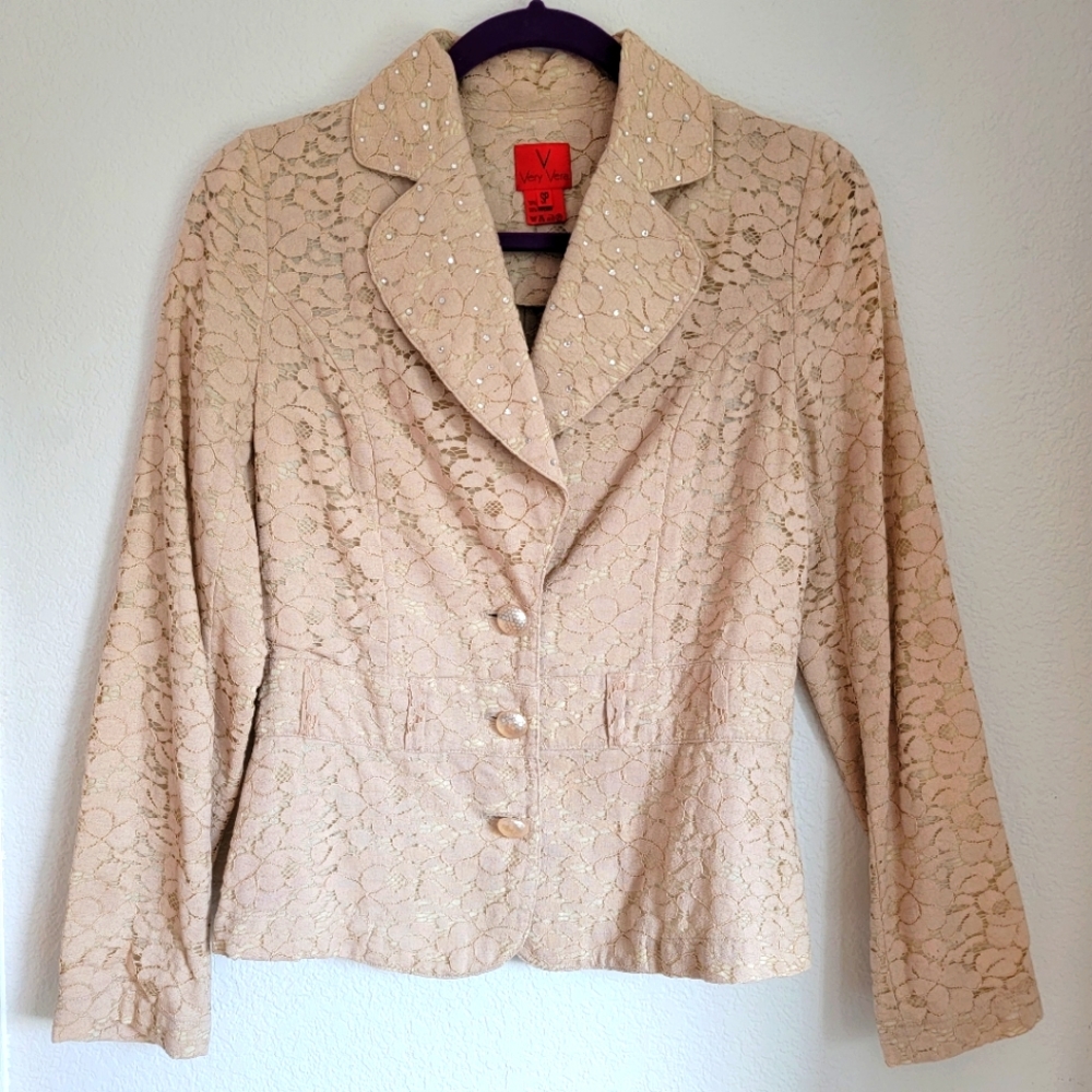 Very Vera Cream Lace Blazer [SP]